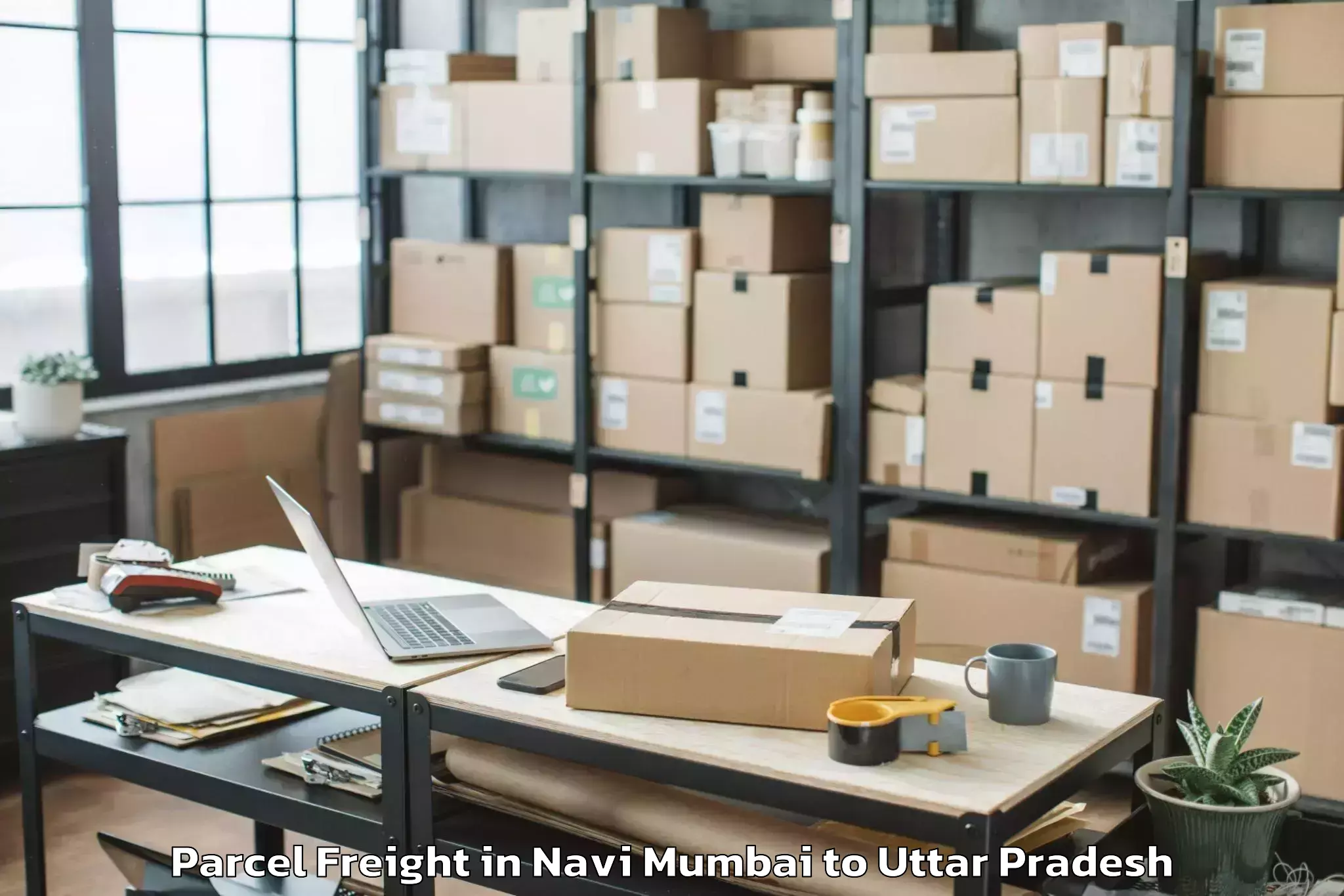 Affordable Navi Mumbai to Shahjahanpur Parcel Freight